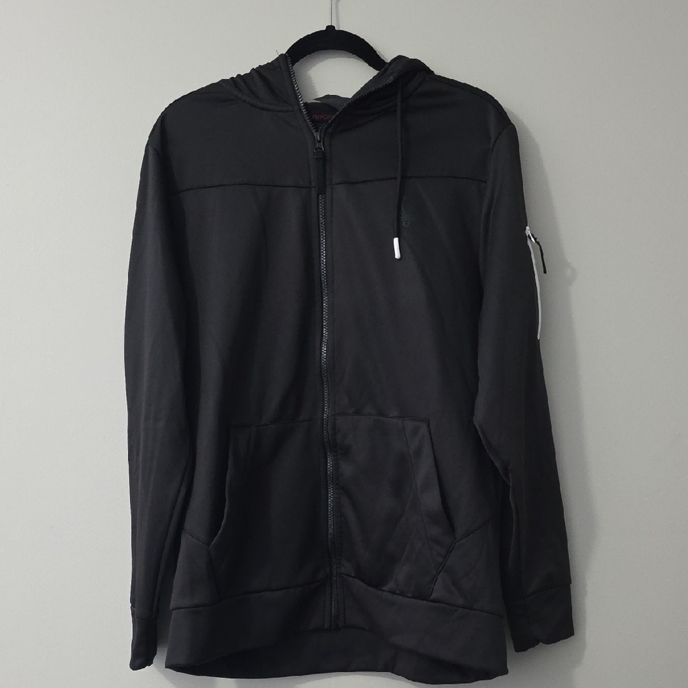 Spyder Black Lightweight Hooded Shirt Jacket